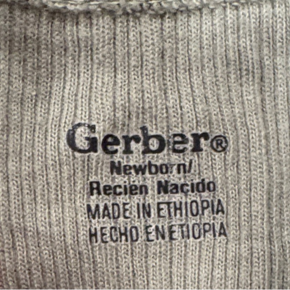 Gerber Kids One Pieces Bodysuits in Green, Brown, and Tan - Picture 2 of 5